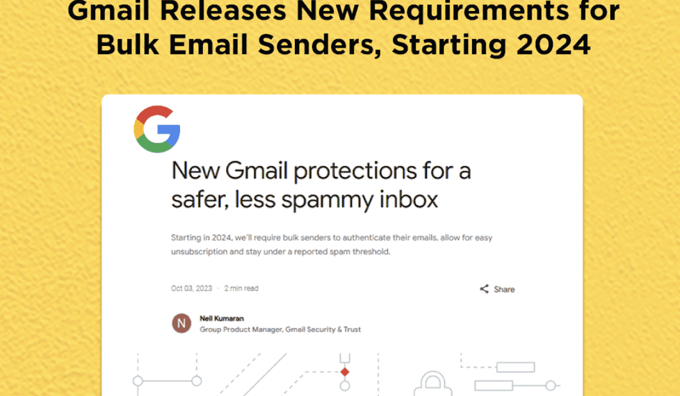 Email sender guidelines by Google Starting February 2024